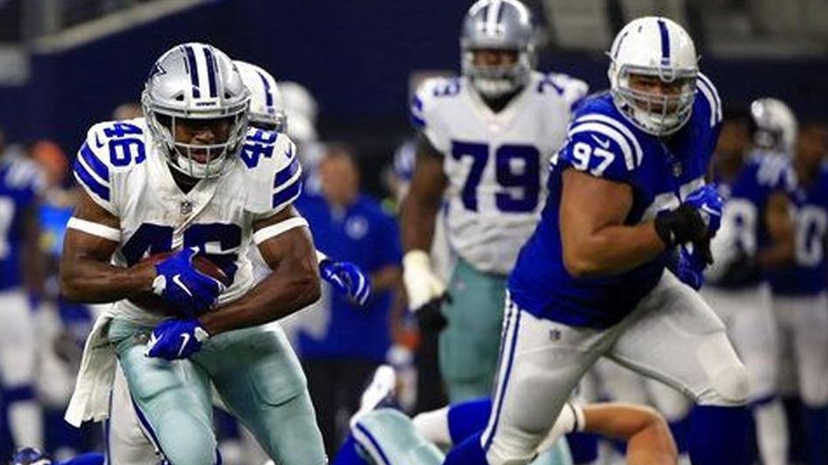 Cowboys running back Alfred Morris, shown carrying the ball, will be a key to Dallas beating his former team Thursday night, says Greg Cote.
