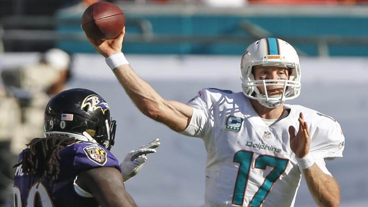 The Dolphins have lost five of their past six games against the Ravens, but quarterback Ryan Tannehill will finally be able to audible after Zac Taylor has taken over for fired offensive coordinator Bill Lazor.