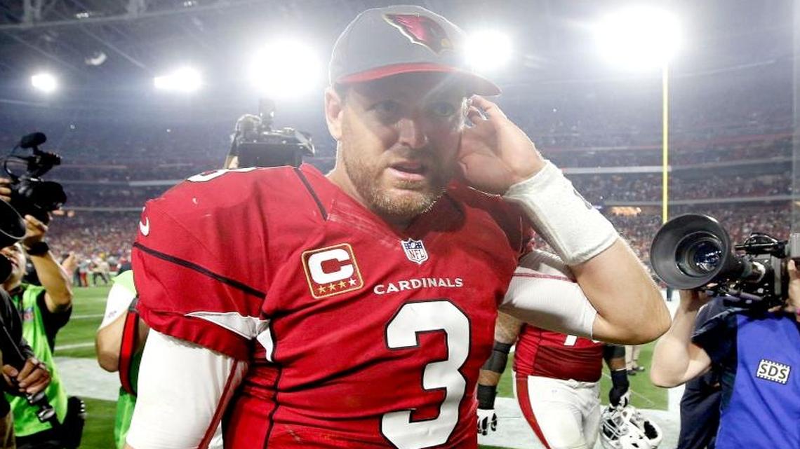Quarterback Carson Palmer and the Arizona Cardinals could face an uphill battle trying to upset host Carolina in the NFC Championship Game.
