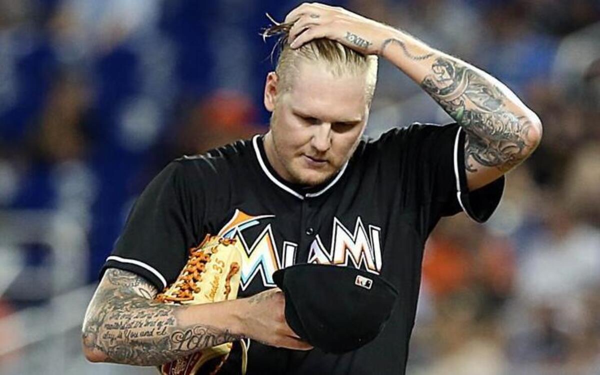 
Marlins pitcher Mat Latos, a free agent after this season, has seen his market value rise with recent strong performances, including seven well-timed shutout innings Tuesday night.
