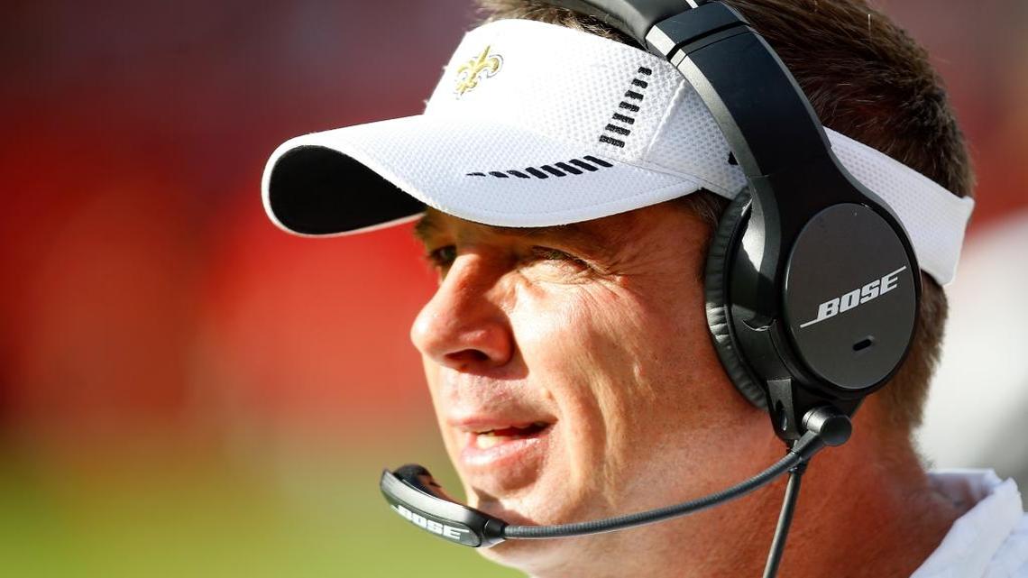 New Orleans Saints head coach Sean Payton watches his team during an NFL football game against the Tampa Bay Buccaneers Sunday, Dec. 13, 2015, in Tampa, Fla.