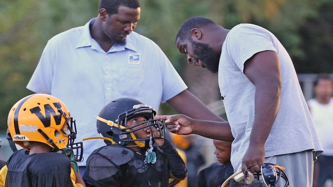 Coaches at the little league practice are like father figures to the kids, says Luther Campbell, Oct. 6, 2015. Rapper Luke Campbell, who is very involved in a youth football program in Liberty City at Charles Hadley Park, helps coach. The league and Campbell has been credited with helping the kids stay out of trouble and improve their grades in school.