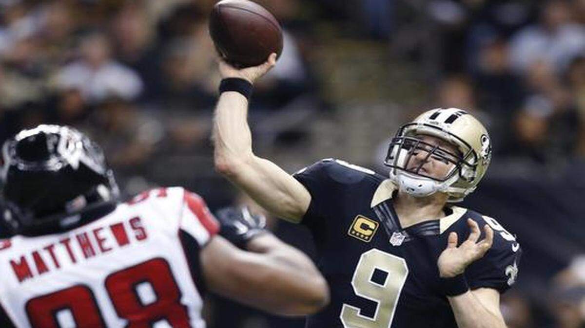 
Saints quarterback Drew Brees 
