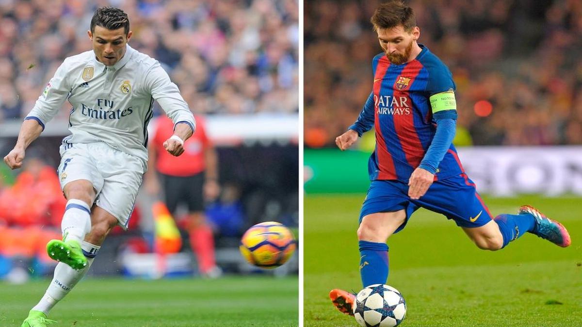 Cristiano Ronaldo, left, will face off against Lionel Messi during El Clasico on Saturday.