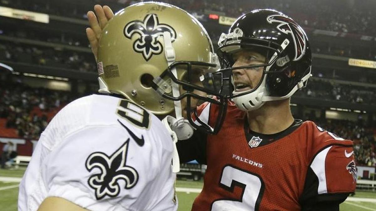 Saints’ Drew Brees and Falcons’ Matt Ryan renew their long rivalry Thursday night. Atlanta is a rare home underdog, but Greg Cote thinks Ryan will prevail.