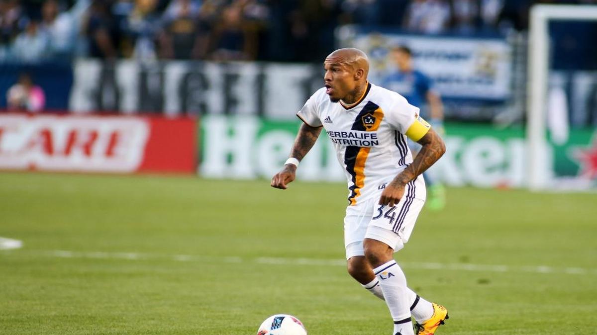 Los Angeles Galaxy midfielder Nigel de Jong, above, was suspended for three games for taking down Portland’s Darlington Nagbe, who left in a wheelchair with an ankle injury.