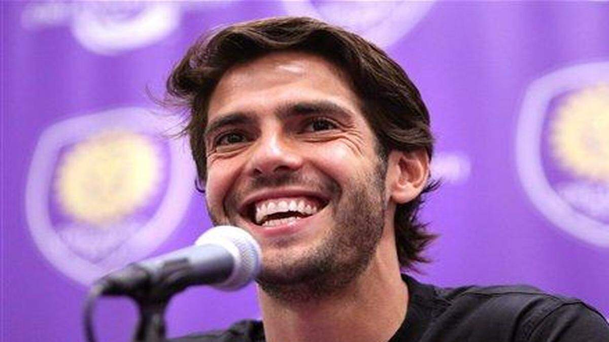 
Orlando City SC player Kaká, of Brazil, listens to a question during a press conference on March 4, 2015.

