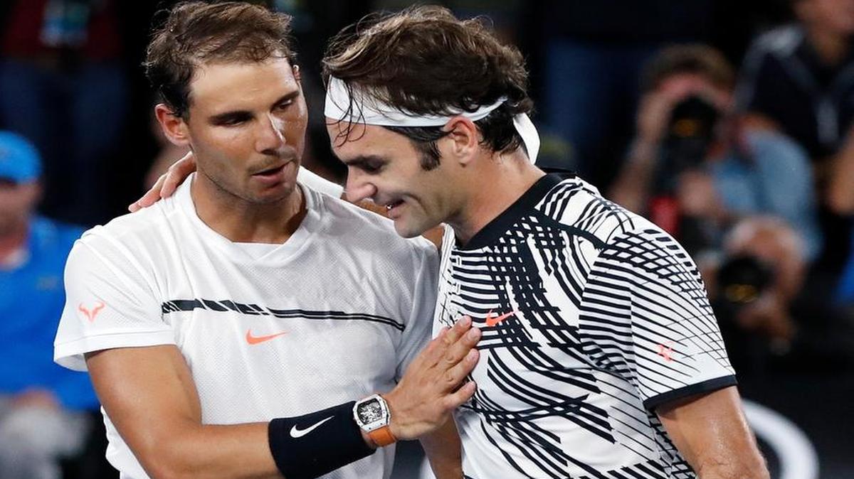 The Miami Open could see a final between Roger Federer, right, and Rafael Nadal, who has made four finals but never won a title in Key Biscayne. The tournament began on Monday.