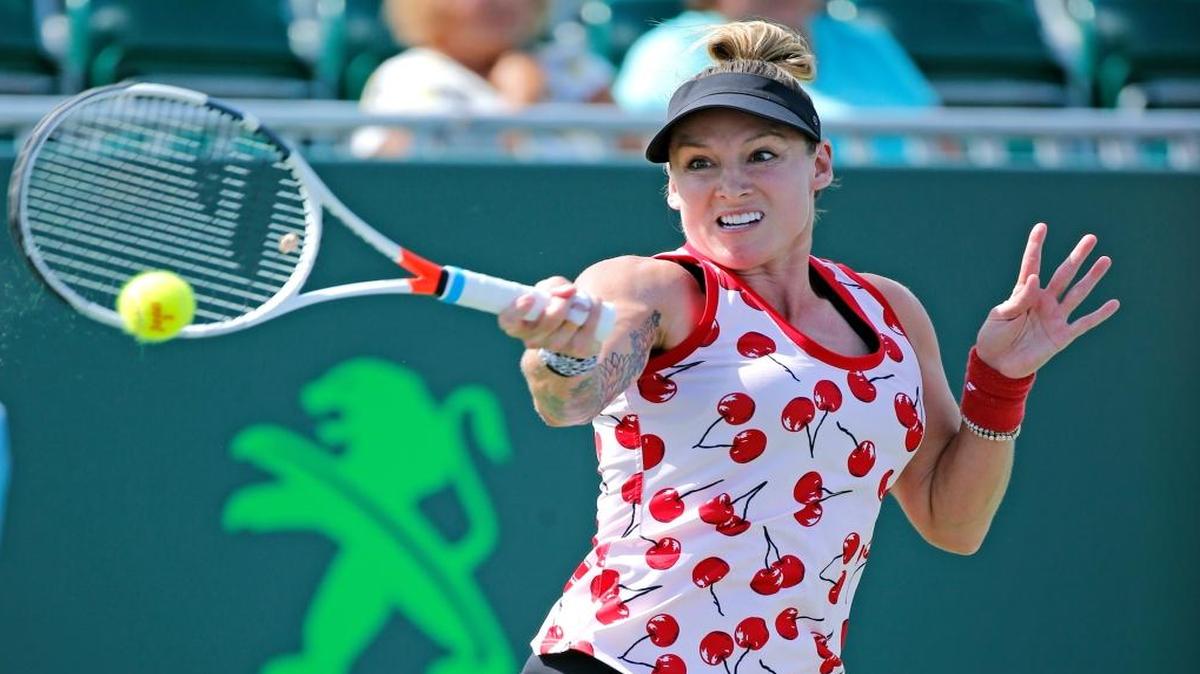 Bethanie Mattek-Sands, above, knocked off No. 17 Anastasia Pavlyuchenkova to reach the Round of 16.