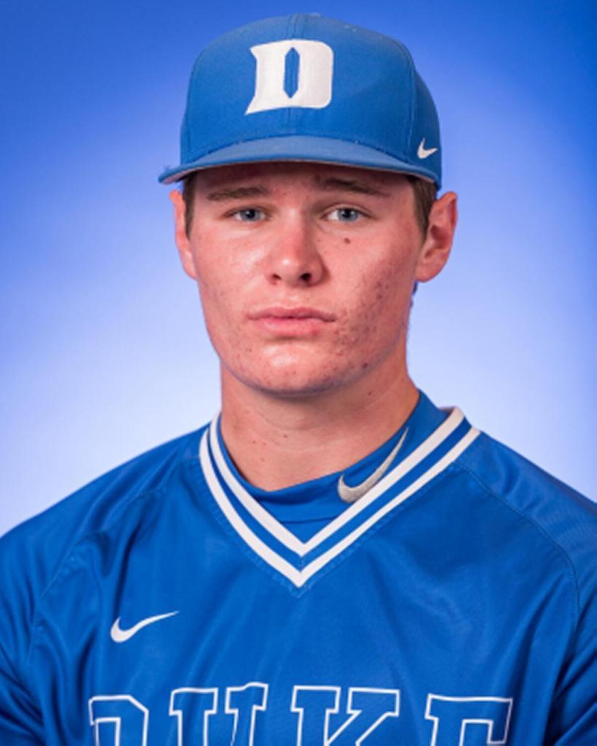 Duke sophomore Griffin Conine, son of former Marlin Jeff Conine.