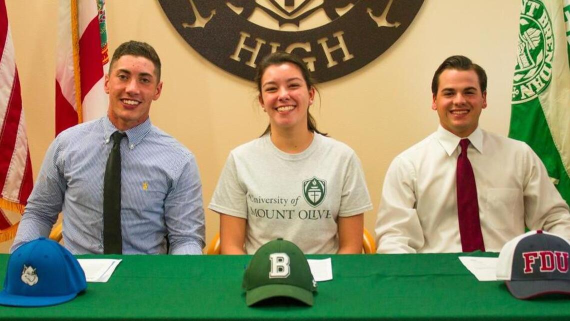 St. Brendan student athletes ink college scholarships