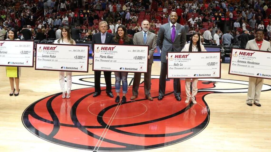 Miami Heat award scholarships to deserving students