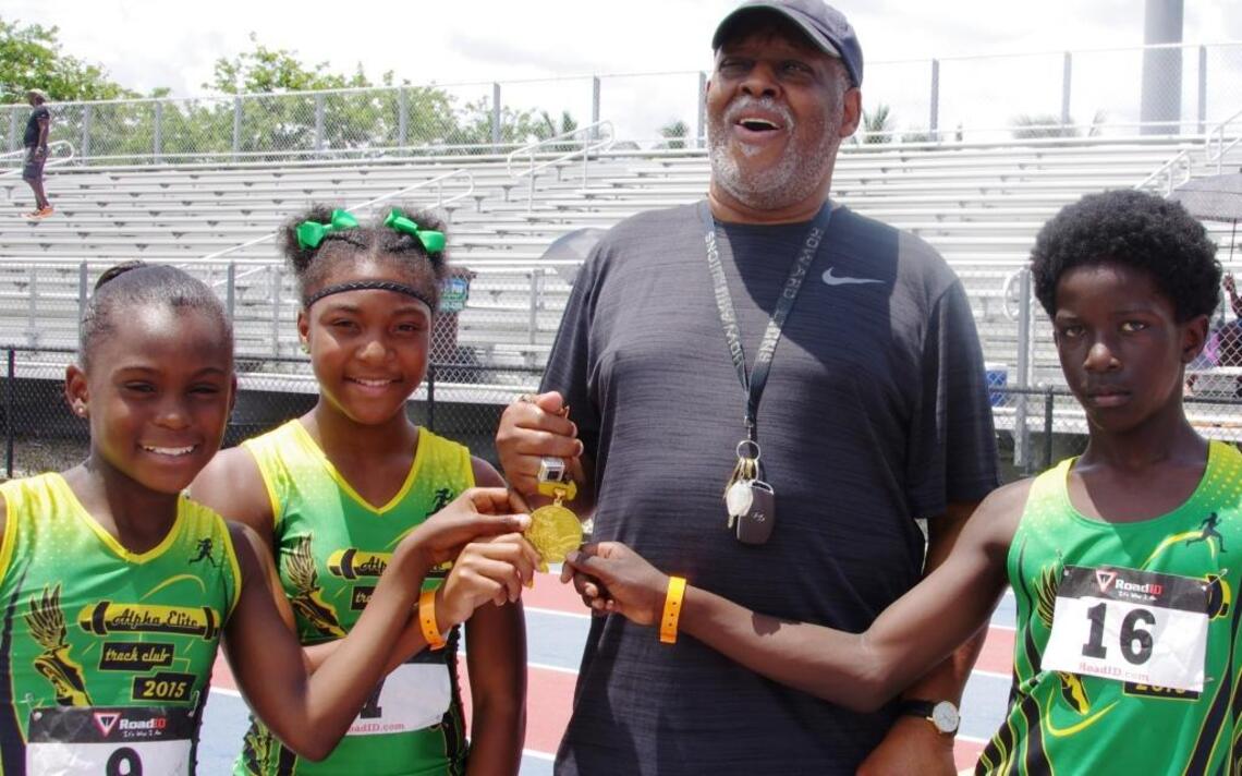 Young athletes inspired by old gold medal