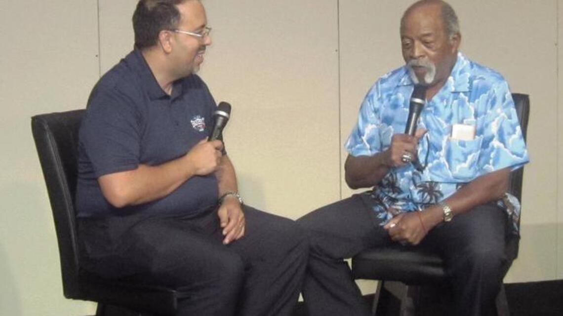 Legend Luis Tiant interview at MLB All-Star FanFest in Miami