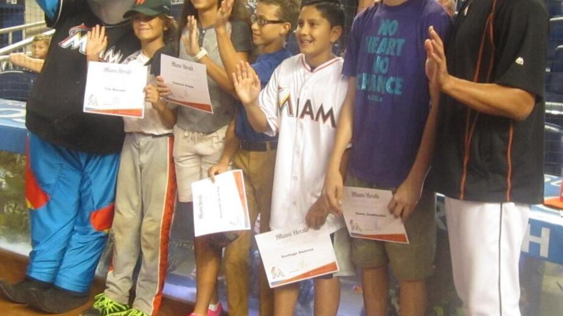 Miami Marlins honor student athletes for July