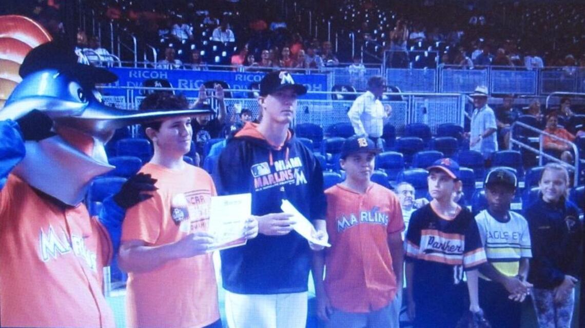 Miami Marlins honor student athletes