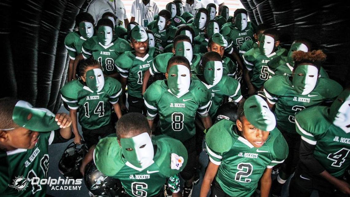 The Miami Youth Junior Rockets of the National Youth Football League won the 7U Unlimited Division of the Dolphins Championship Series, hosted by the Miami Dolphins at the Miramar Ansin Sports Complex.