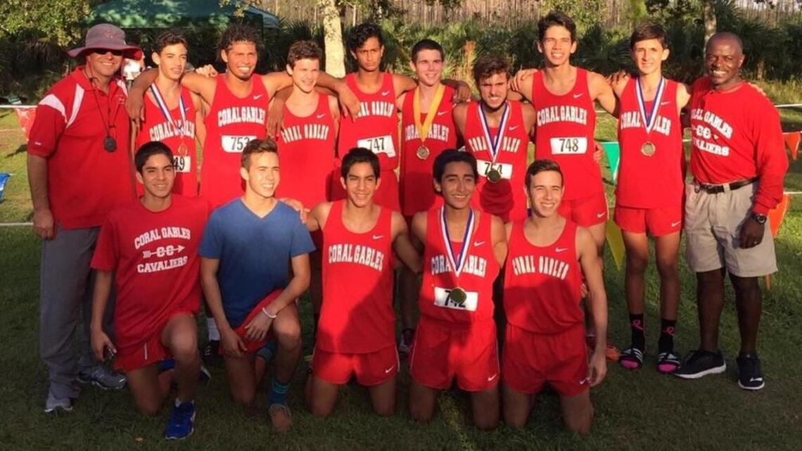 Coral Gables High School boys’ cross-country wins district title