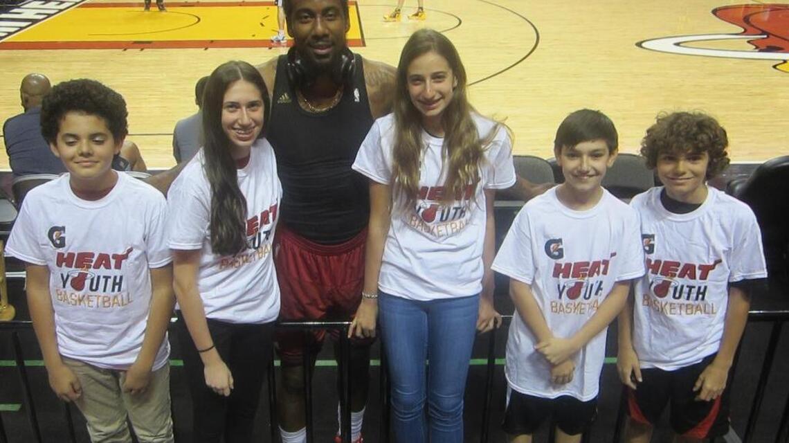 Miami Heat honors Jose Amat III, Jordan Fishman, Alexander Toledo, Alejandro Vargas, Tatiana Wainer