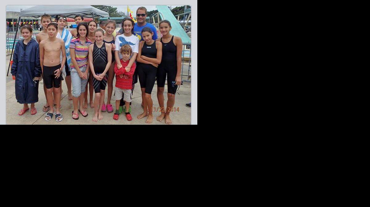 
The Nautilus Middle School girls’ swim team was first of seven teams and the boys’ team second of nine teams during the Miami-Dade County Middle School Championships at Tamiami Pool. The champs are Oriana Reta, Chloe Gonzalez, Camila Gomez, Stephanie Deybach, Juliet Pizano, Kassandra Vega, Luciana Di Donna, and Nathalie Mesones. The runners-up are Alexander Deybach, Guillermo Deza, Sebastian Henao, and Jaime Fernandez. Their coach is Eric Marshall.
