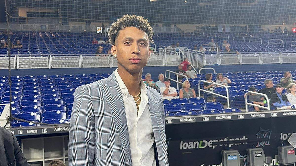 Miami Marlins infielder Yiddi Cappe