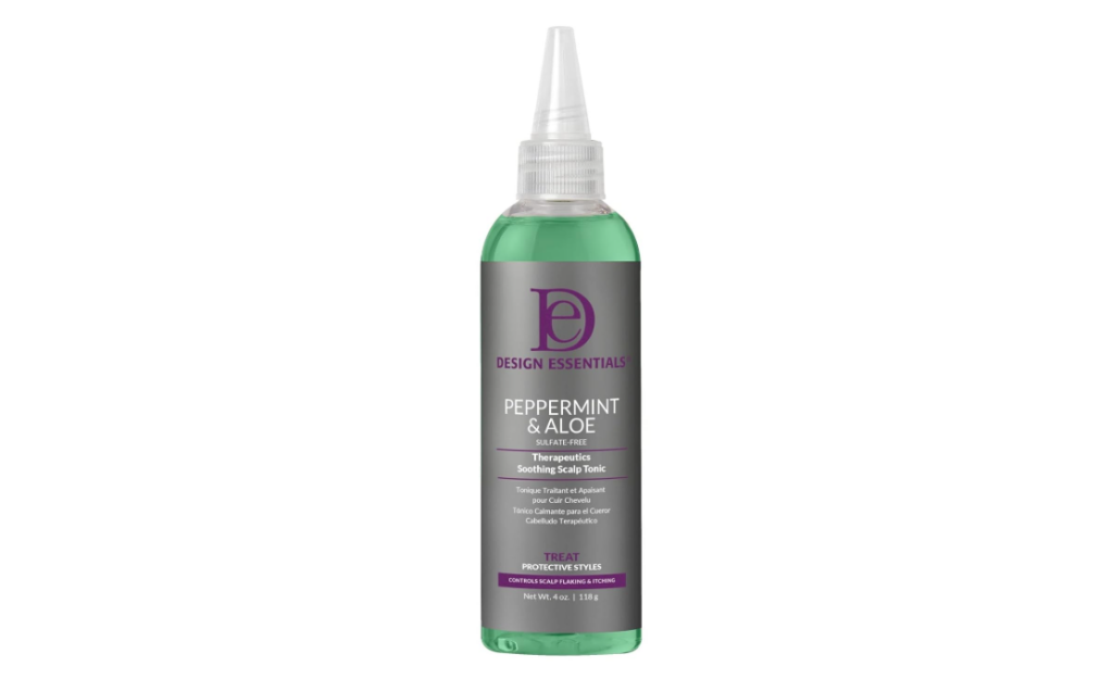 photo of the Design Essentials Peppermint & Aloe Therapeutics Soothing Scalp Tonic