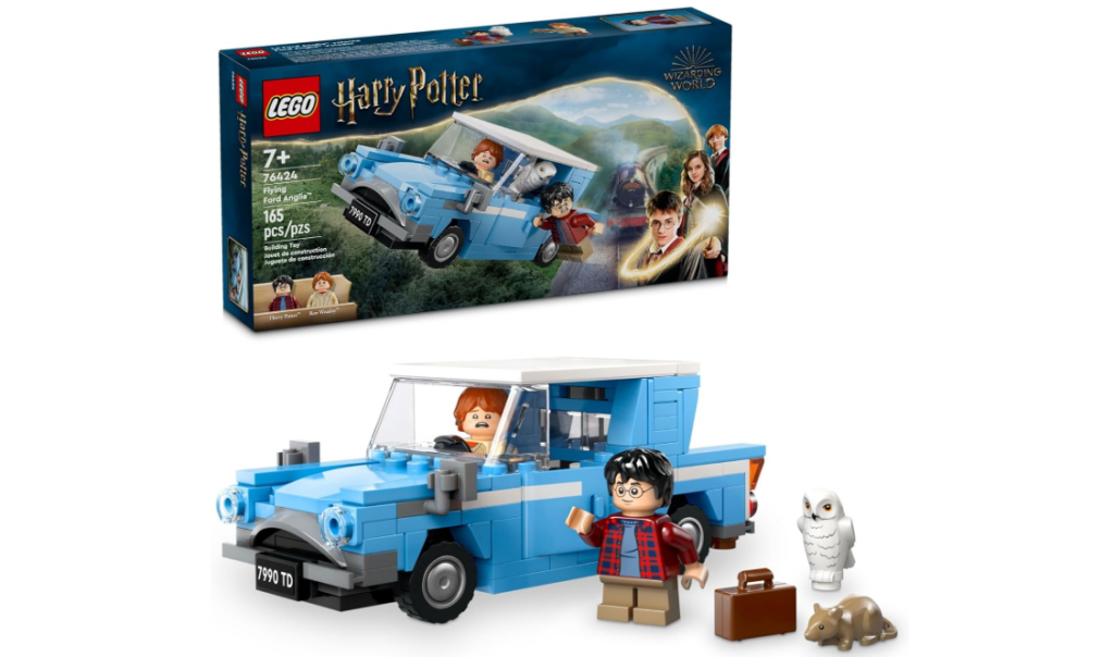 photo of the Harry Potter Flying Ford LEGO Set
