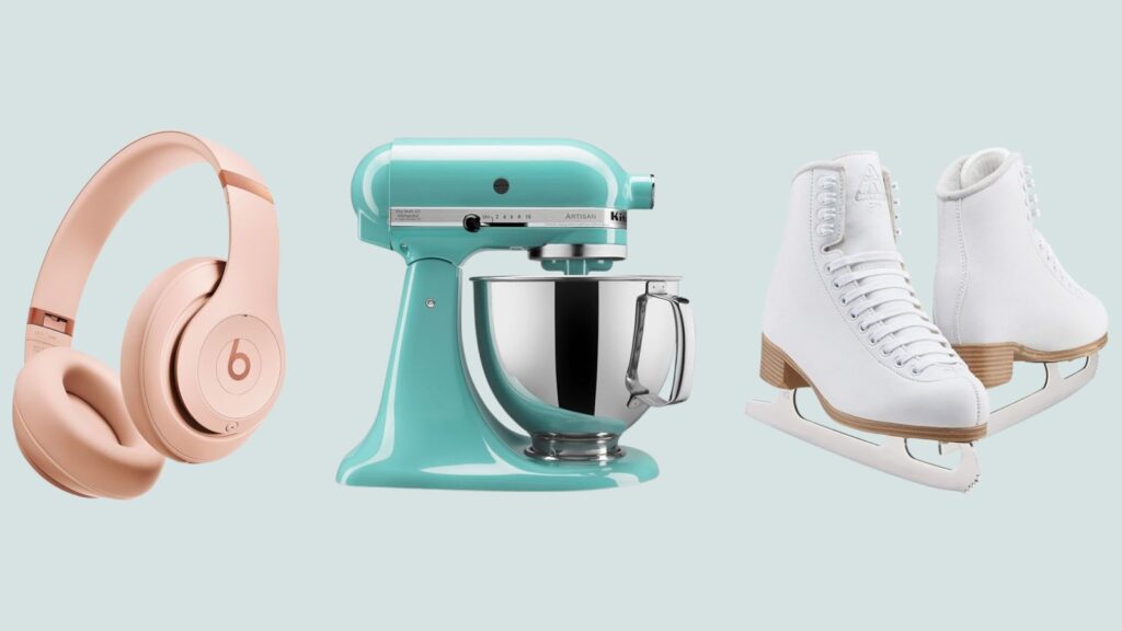 composite photo of winter hobby essentials